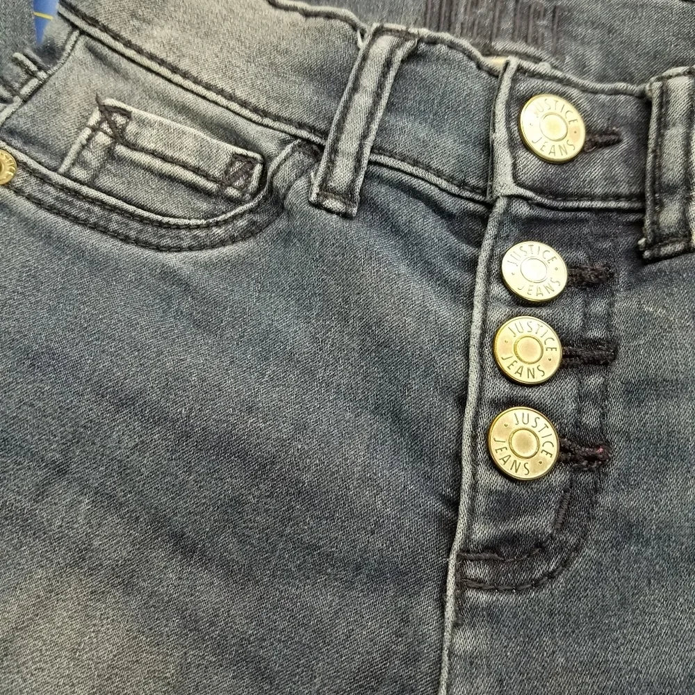 Justice Jegging Jeans Size 5 Torn Legs